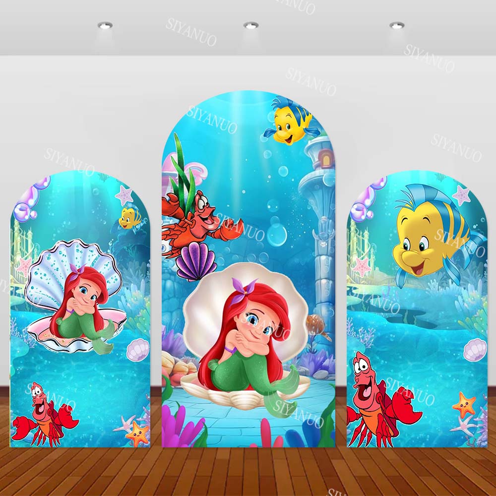 Lighting Mcqueen Decor - The Mermaid Baby Backdrop Kids Birthday