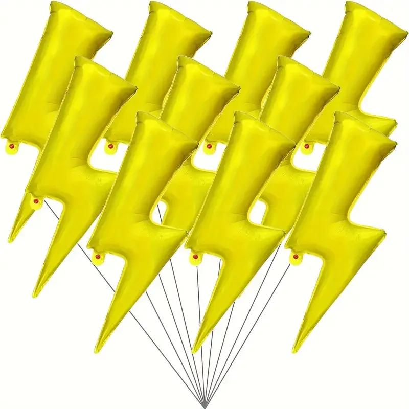 Lighting Mcqueen Decor - 1/3/5pcs Large Gold Lightning Balloon Children's