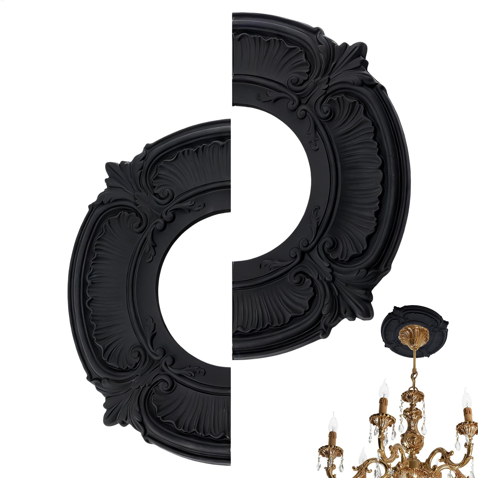 Decor Lighting Ceiling Fans - Black Split Ceiling Light Medallion Fan