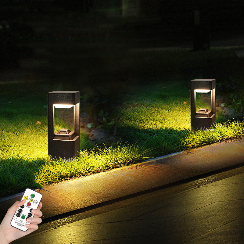 Luminous floor lamp courtyard  - đánh giá và giá Garden Lighting Decor