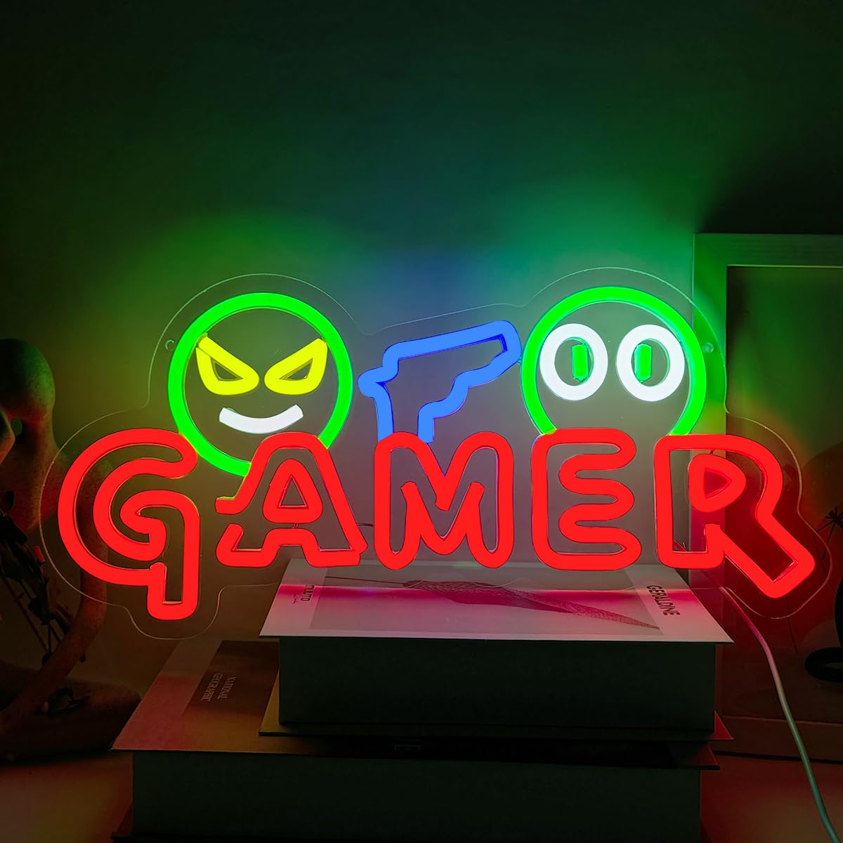 Gamer Neon Sign LED Wall Light - đánh giá và giá Lighting Christmas Decor