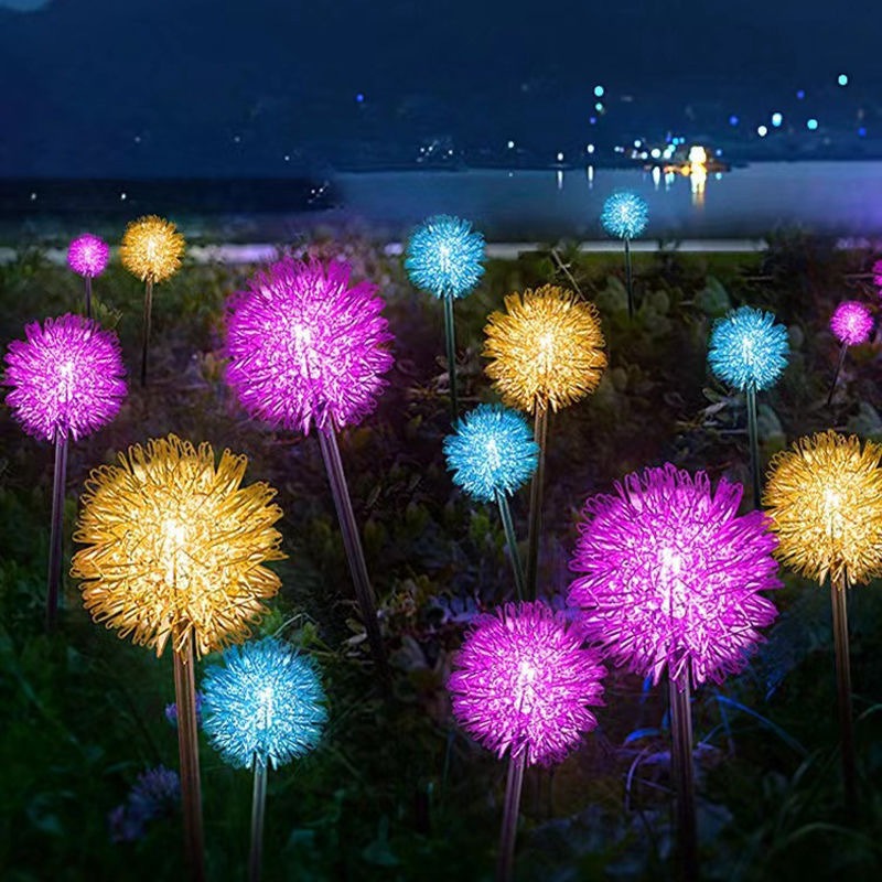 10 Combo Solar Dandelion Ball  - đánh giá và giá Lighting Christmas Decor