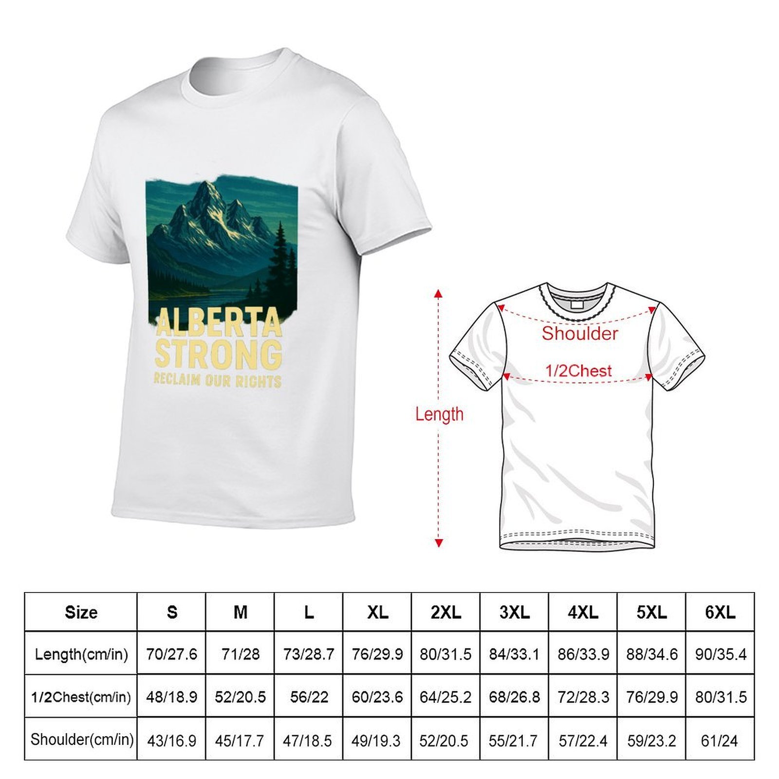 Alberta Strong T-Shirt Casual  - đánh giá và giá Alberta Lighting & Decor Edmonton Ab