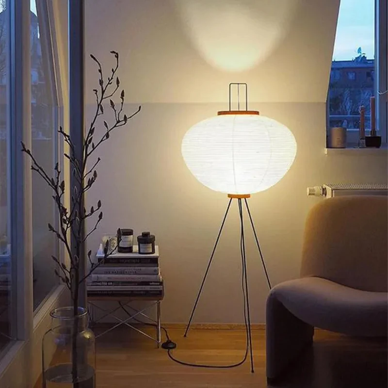 Wabi Sabi Noguchi Akari Japane - đánh giá và giá Floor Lamp Tripod