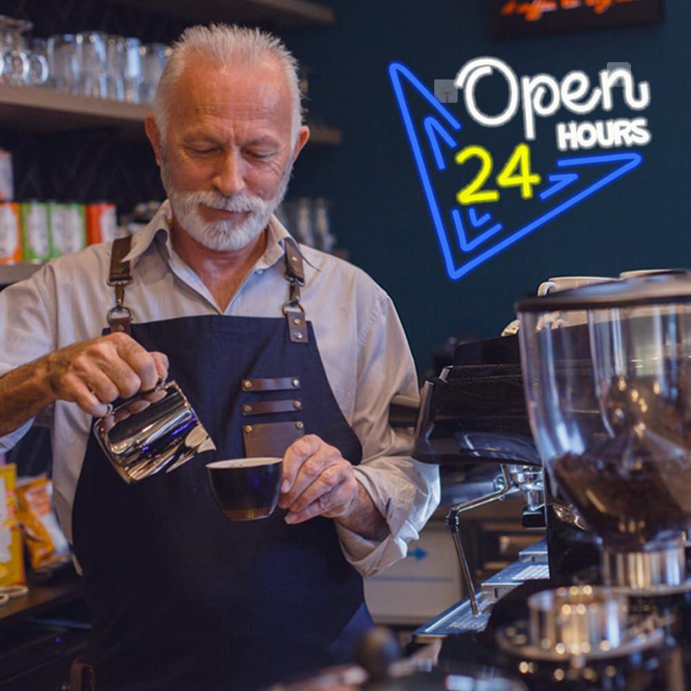 Open 24 Hours Neon Sign Dimmab - đánh giá và giá Decor Lighting Opening Hours