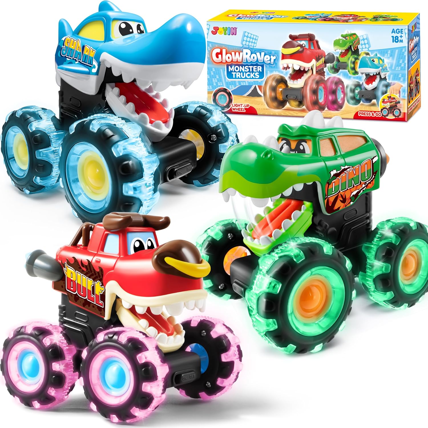 JOYFY 3 Pack Monster Truck Toy - đánh giá và giá Lighting Christmas Decor