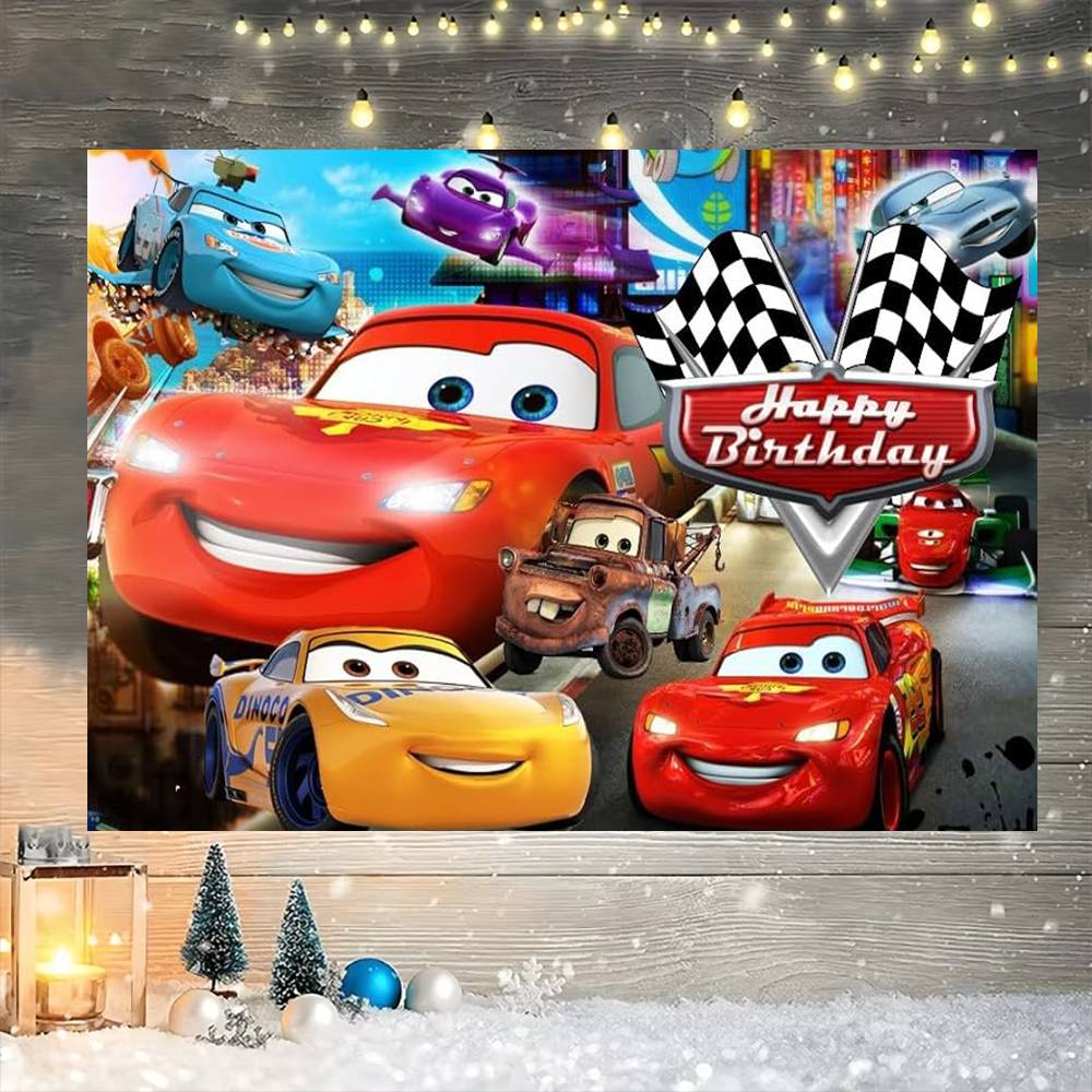 Movie Cars Party Decorations B - đánh giá và giá Lighting Mcqueen Decor