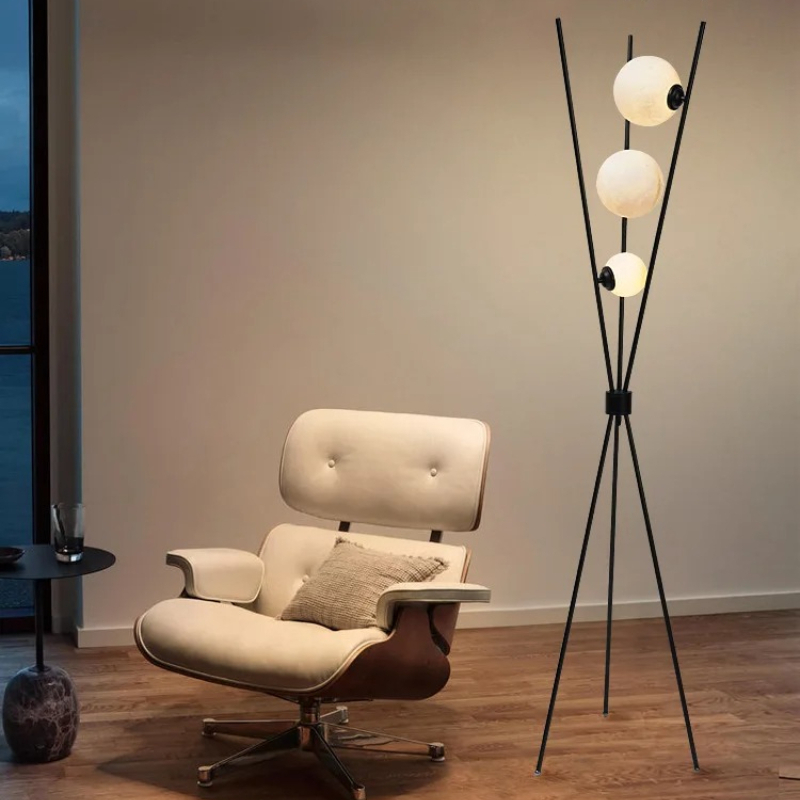 Tripod floor lamp moon design  - đánh giá và giá Floor Lamp Tripod