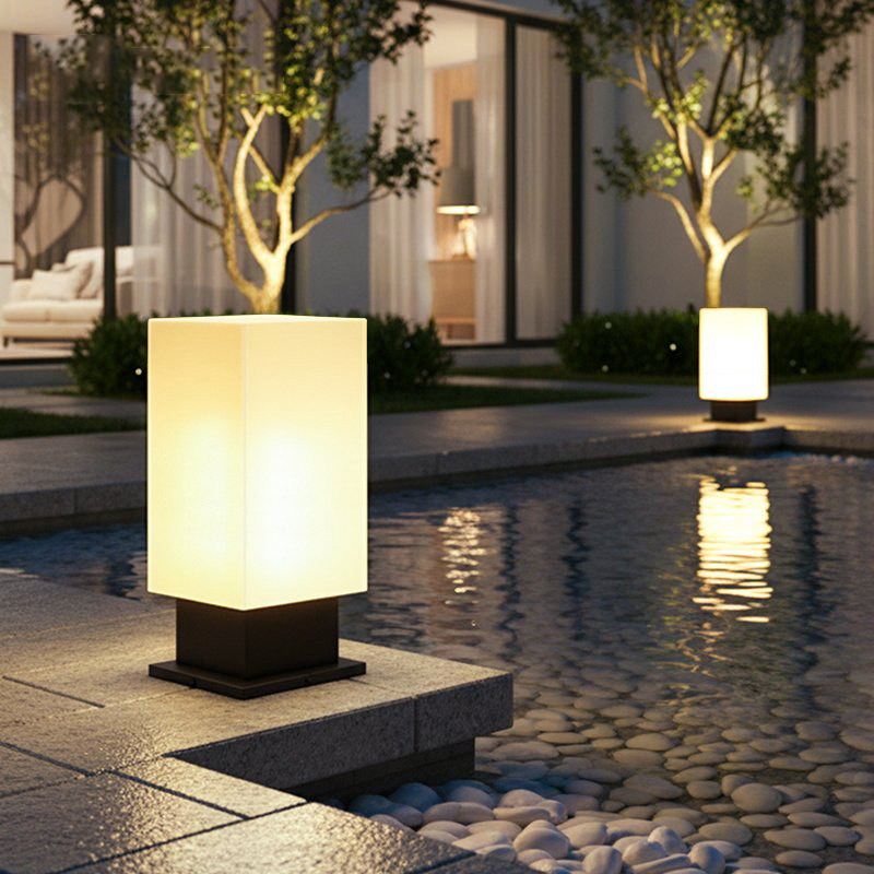 Luminous floor lamp courtyard  - đánh giá và giá Garden Lighting Decor