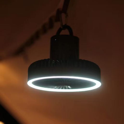 Portable Camping Fan with LED  - đánh giá và giá Floor Lamp Tripod