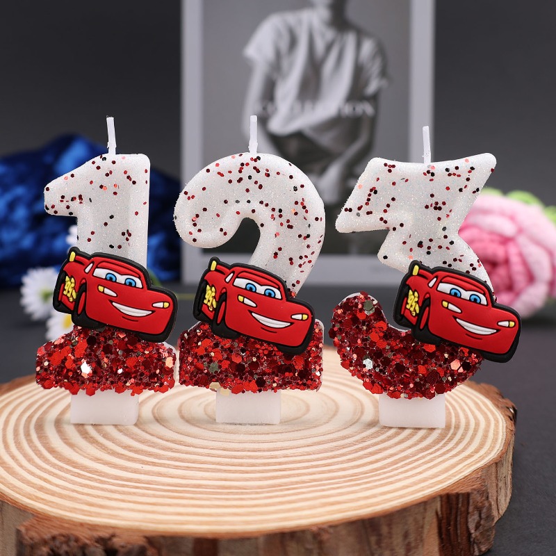Cartoon 0-9 Digital Cake Decor - đánh giá và giá Lighting Mcqueen Decor