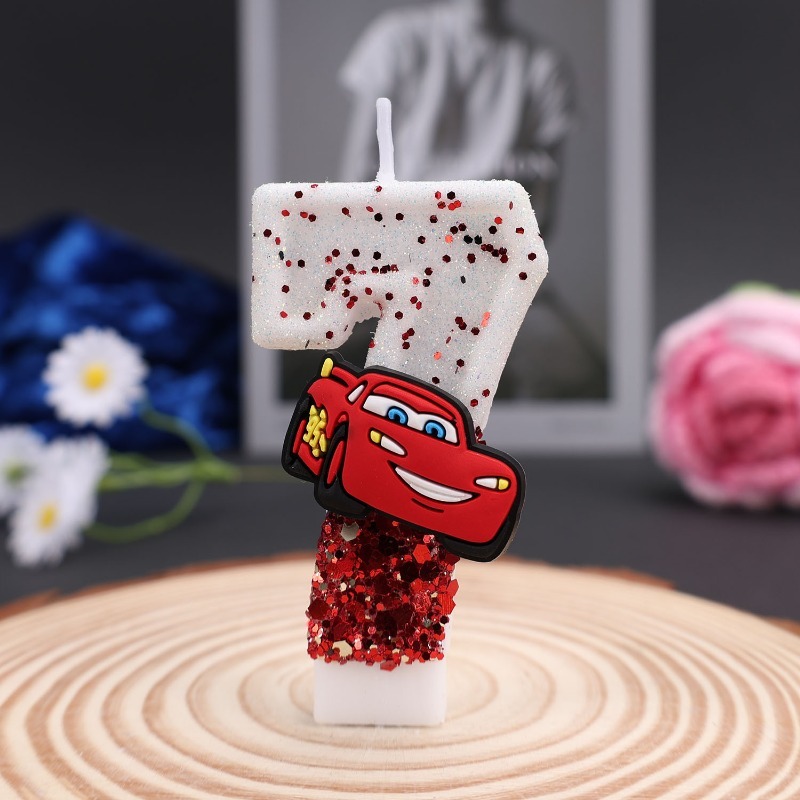 Cartoon 0-9 Digital Cake Decor - đánh giá và giá Lighting Mcqueen Decor