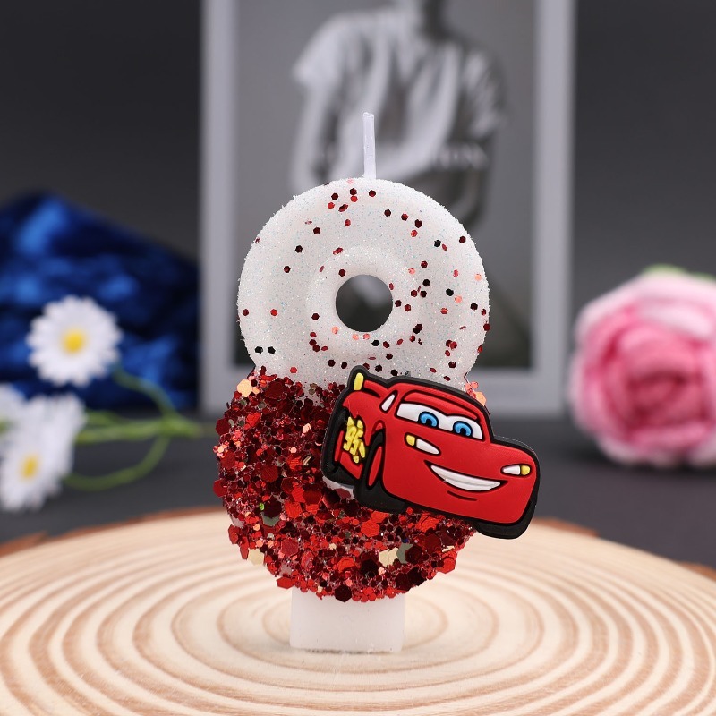 Cartoon 0-9 Digital Cake Decor - đánh giá và giá Lighting Mcqueen Decor