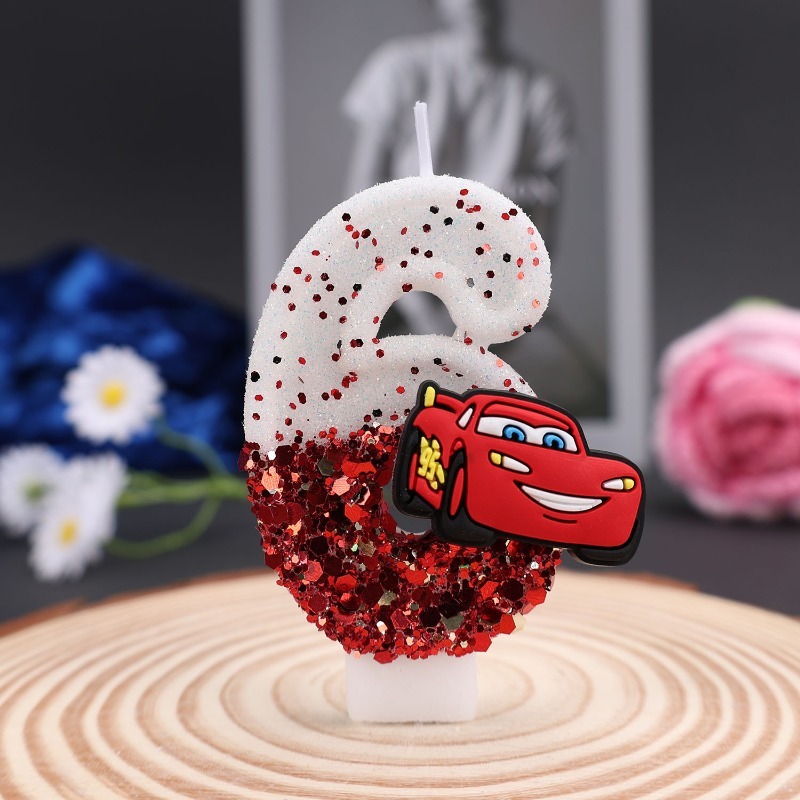 Cartoon 0-9 Digital Cake Decor - đánh giá và giá Lighting Mcqueen Decor