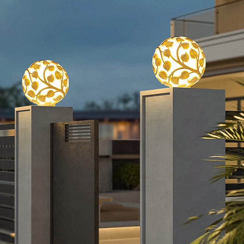 Outdoor column lights solar LE - đánh giá và giá Garden Lighting Decor