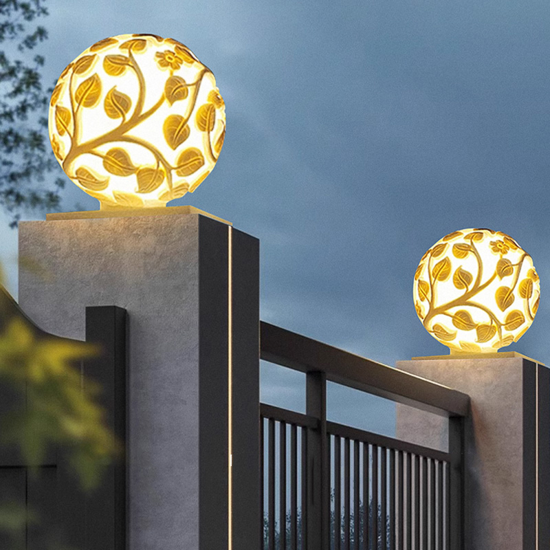 Outdoor column lights solar LE - đánh giá và giá Garden Lighting Decor