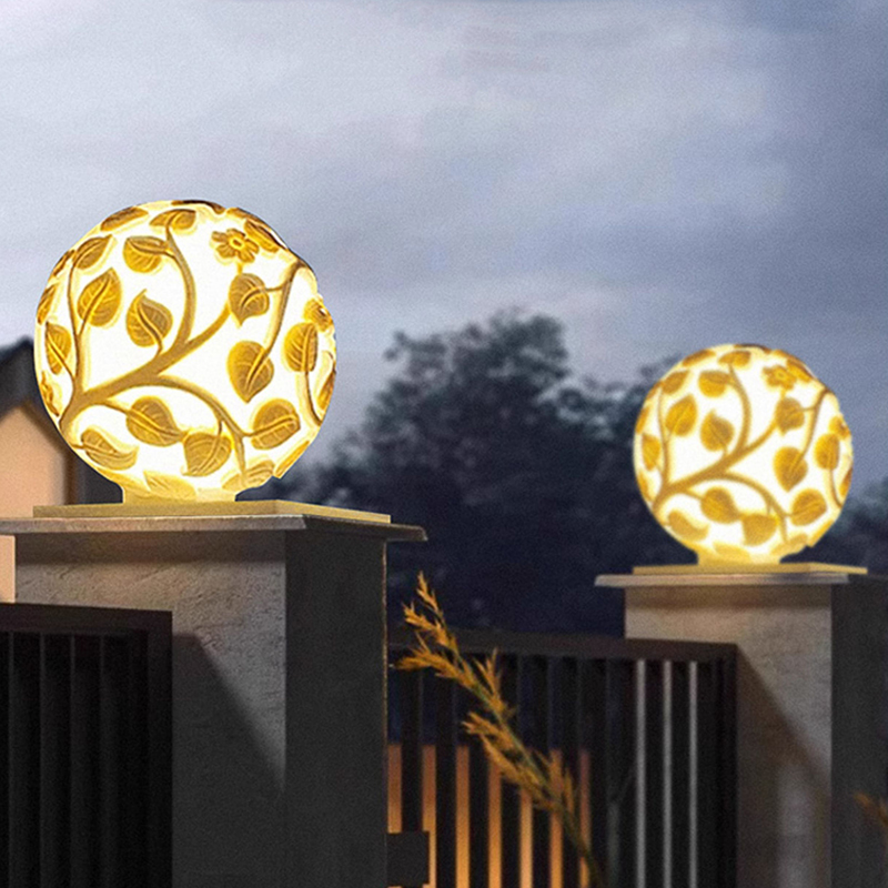 Outdoor column lights solar LE - đánh giá và giá Garden Lighting Decor