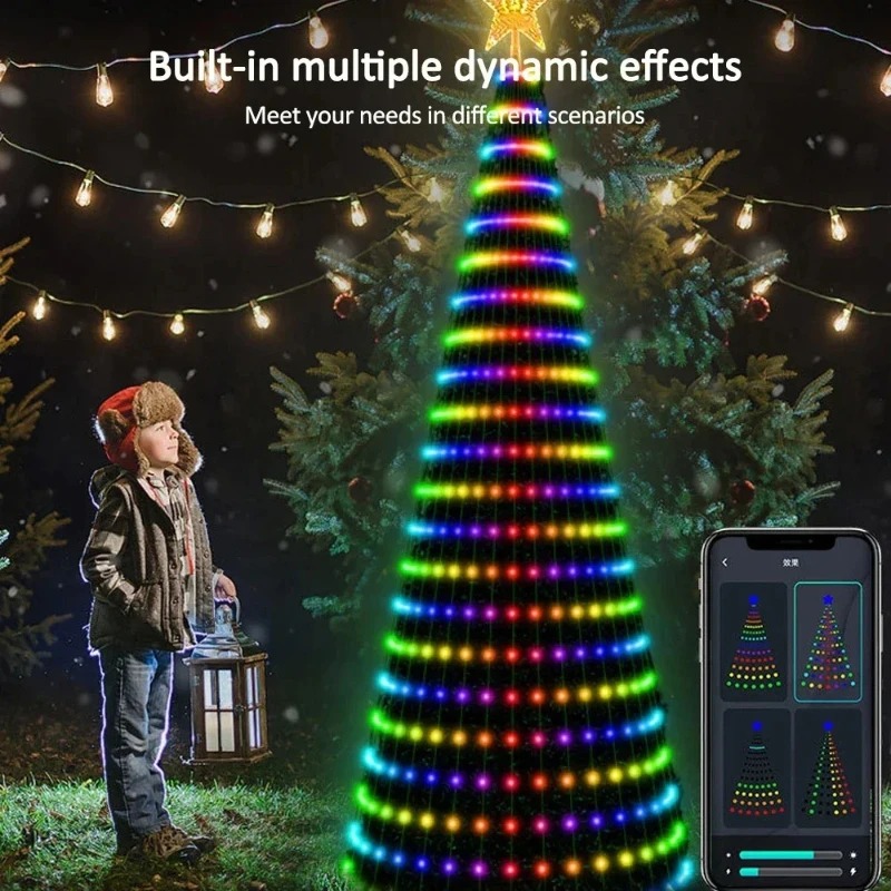 Christmas Star Tree Lights RGB - đánh giá và giá Lighting Christmas Decor