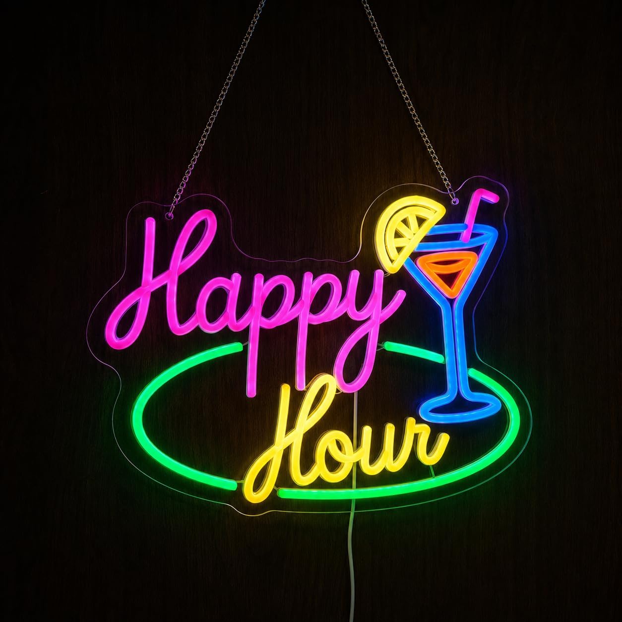 Happy Hour Cocktail LED Neon S - đánh giá và giá Decor Lighting Opening Hours