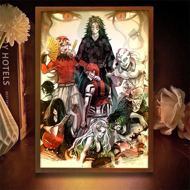 Demon Slayer Action Figures Li - đánh giá và giá Lighting Room Decor Photo