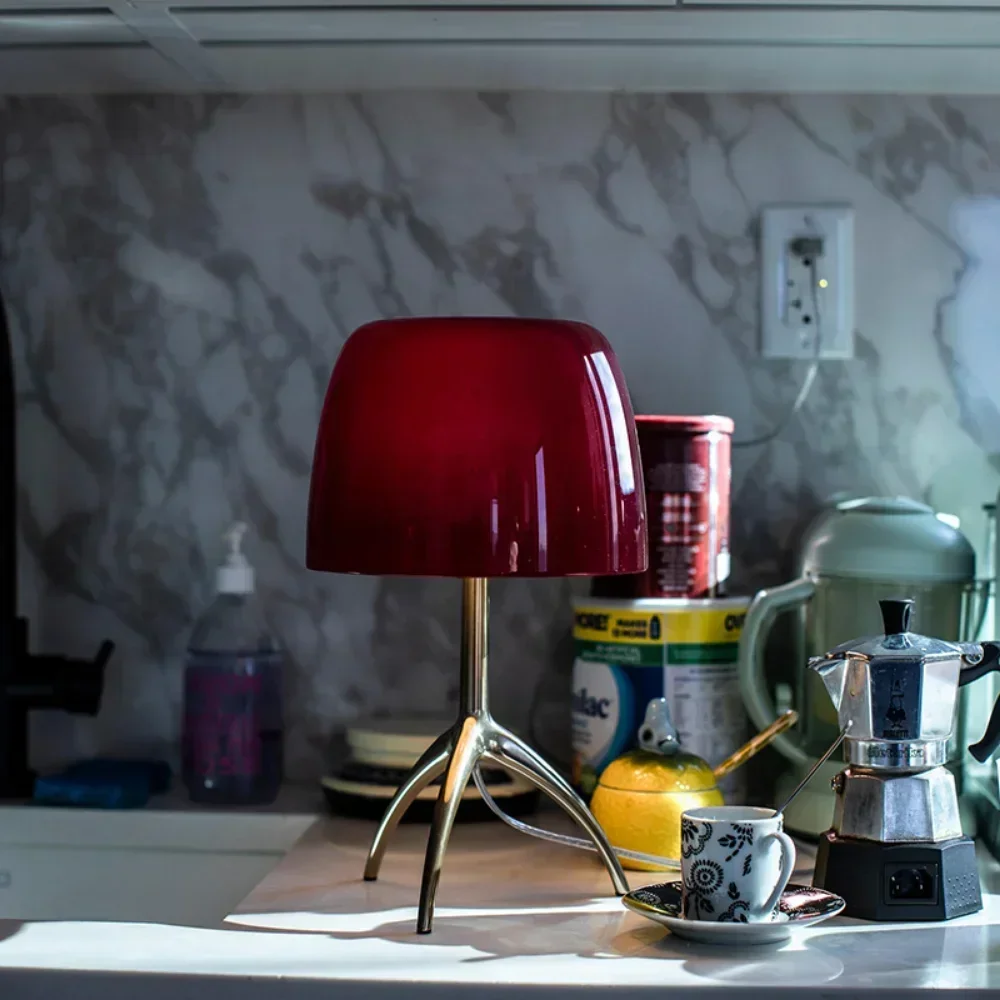 Italian Vintage Glass Table La - đánh giá và giá Floor Lamp Tripod