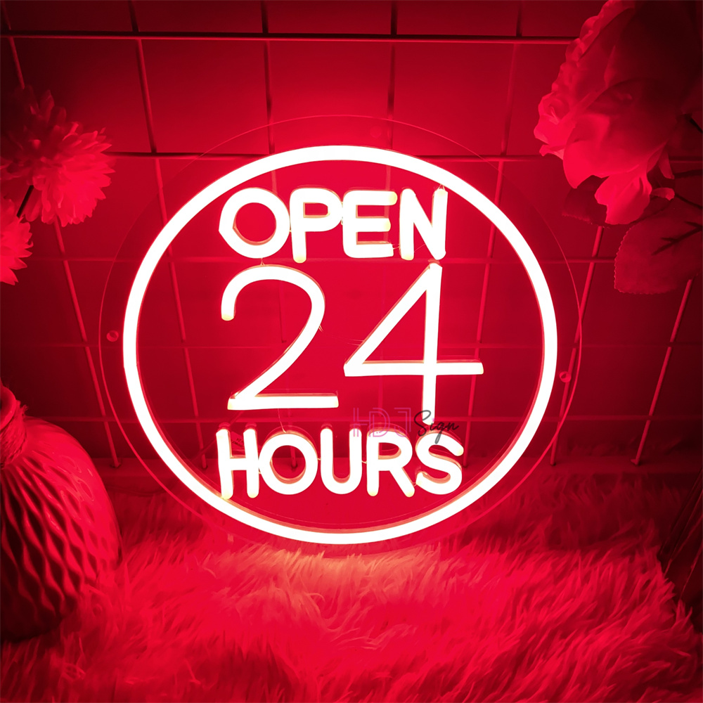Neon Led Signs open 24 hour Co - đánh giá và giá Decor Lighting Opening Hours