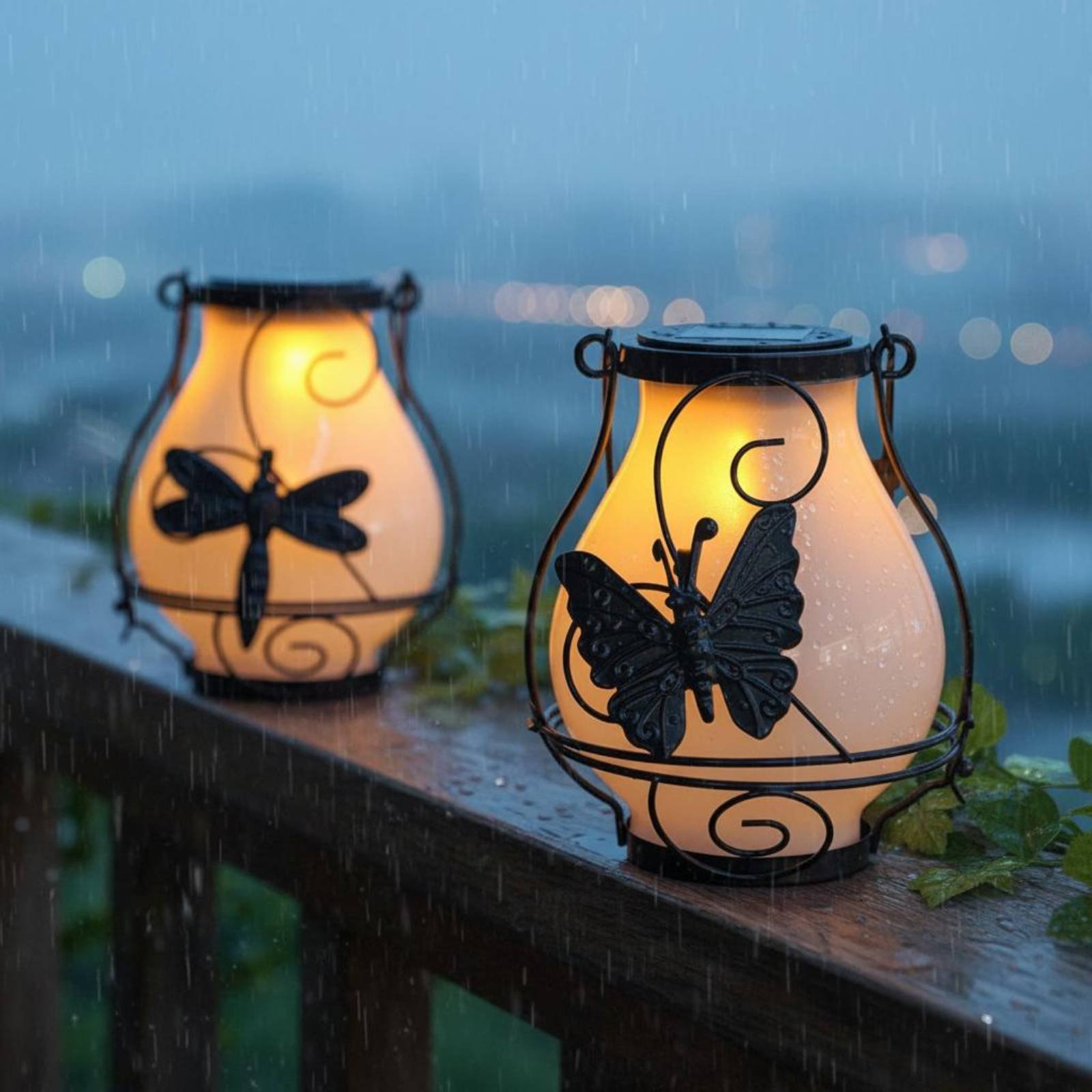 Solar Butterfly Lantern Waterp - đánh giá và giá Garden Lighting Decor