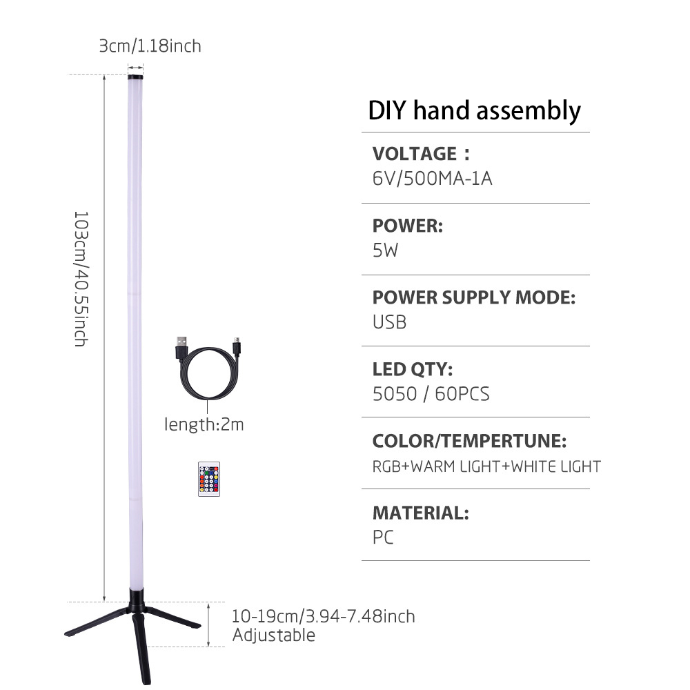 RGB Dream Colors LED Floor Lam - đánh giá và giá Floor Lamp Tripod