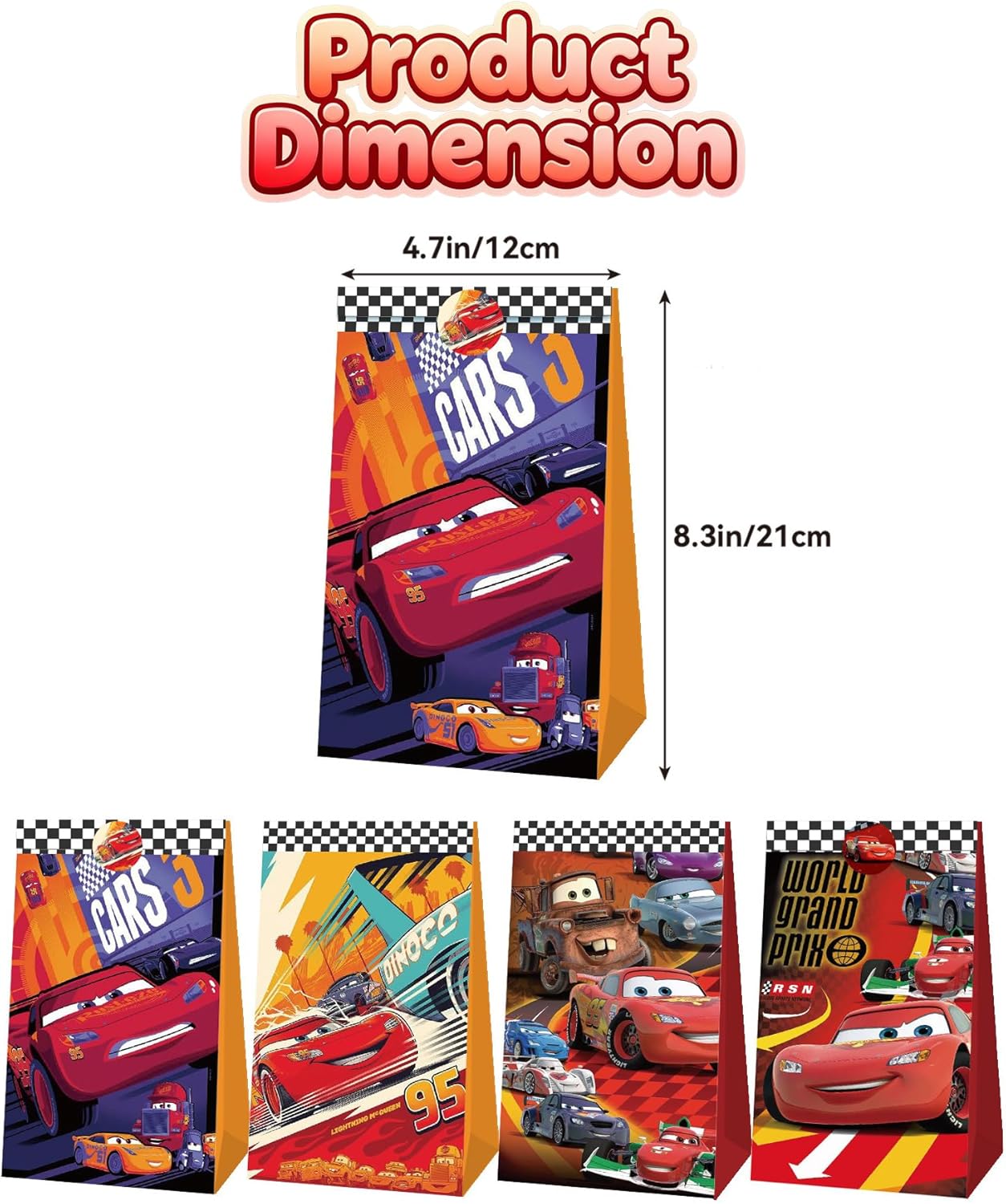 Cute Cars Party Favor Gift Bag - đánh giá và giá Lighting Mcqueen Decor