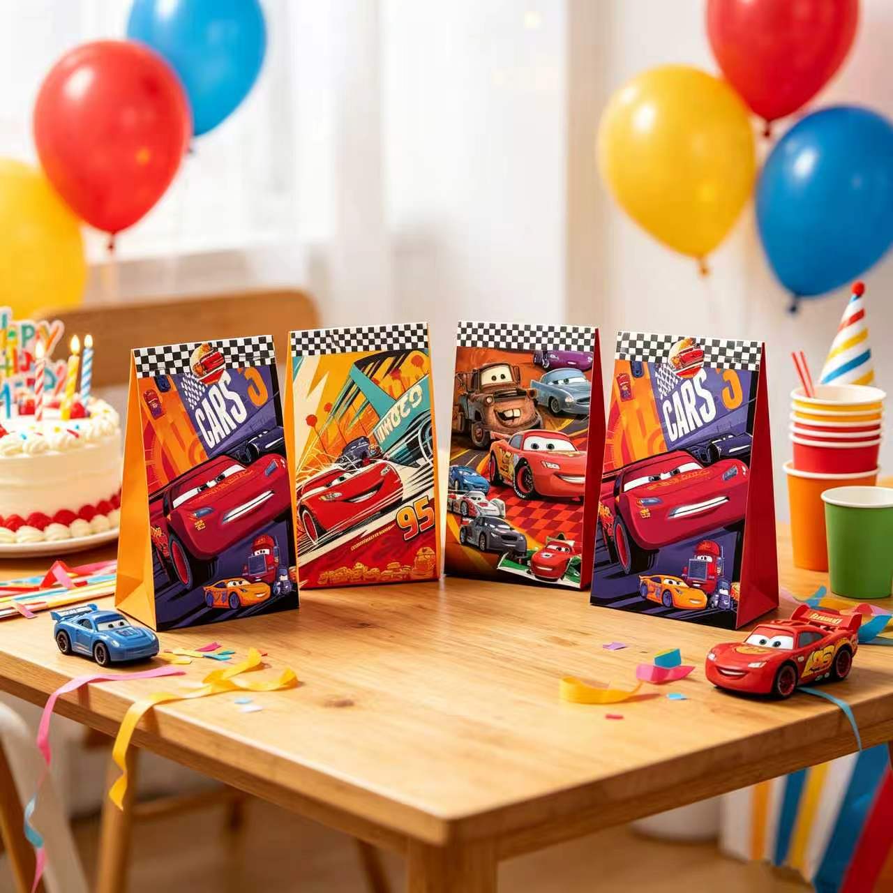Cute Cars Party Favor Gift Bag - đánh giá và giá Lighting Mcqueen Decor