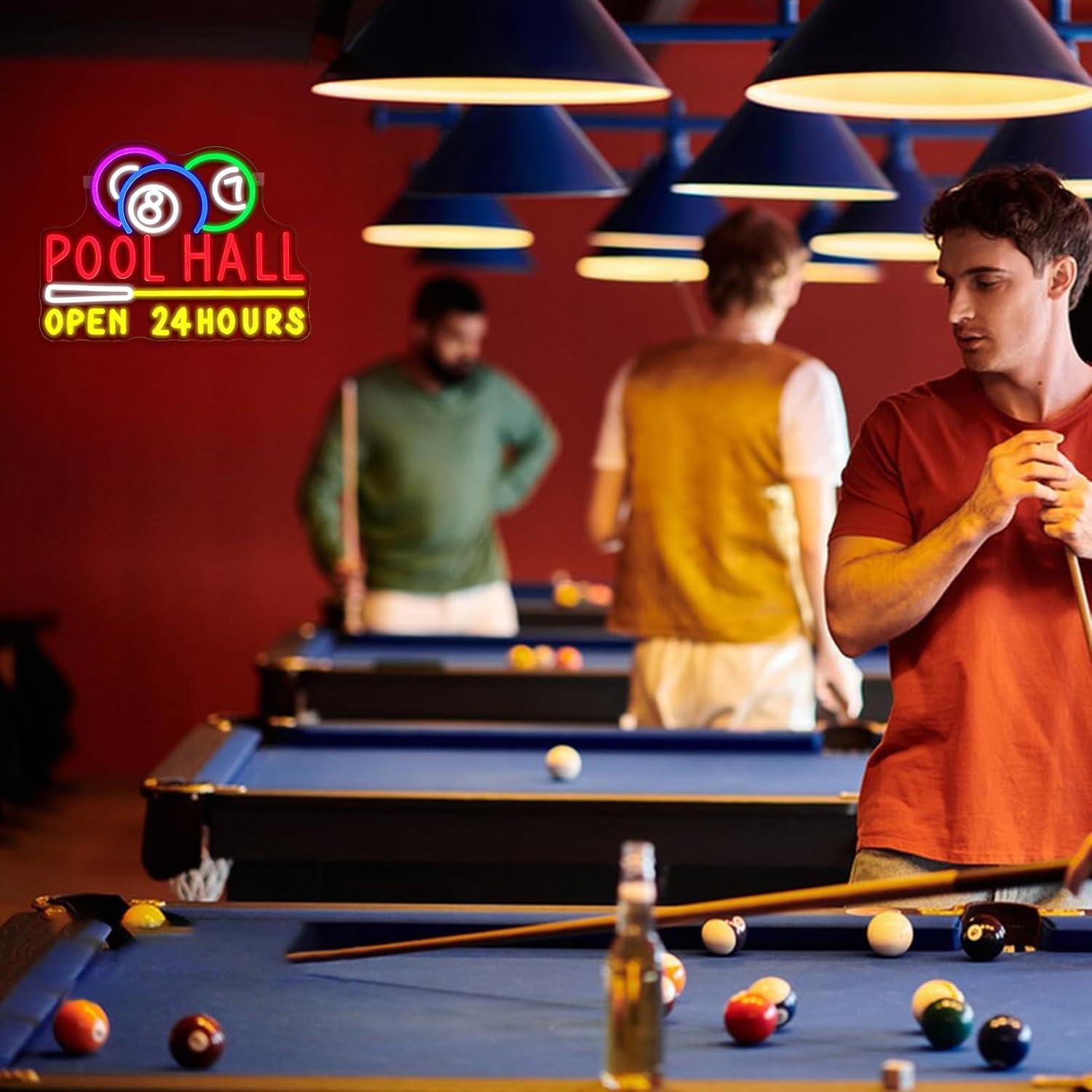 Pool Hall Open 24 Hours Neon S - đánh giá và giá Decor Lighting Opening Hours