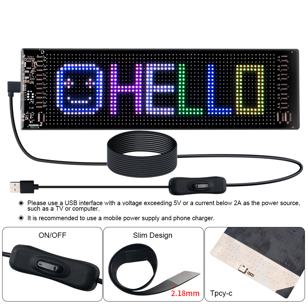 LED Matrix Pixel Panel Scrolli - đánh giá và giá Lighting Decor Items