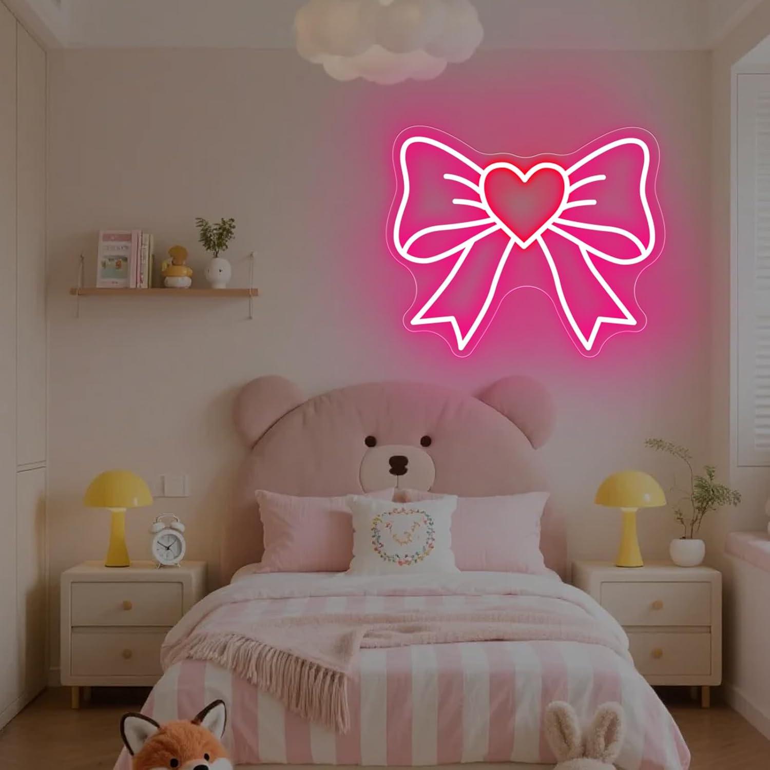 Bow Neon Signs USB Dimmable LE - đánh giá và giá Elegant Decor & Lighting Llc