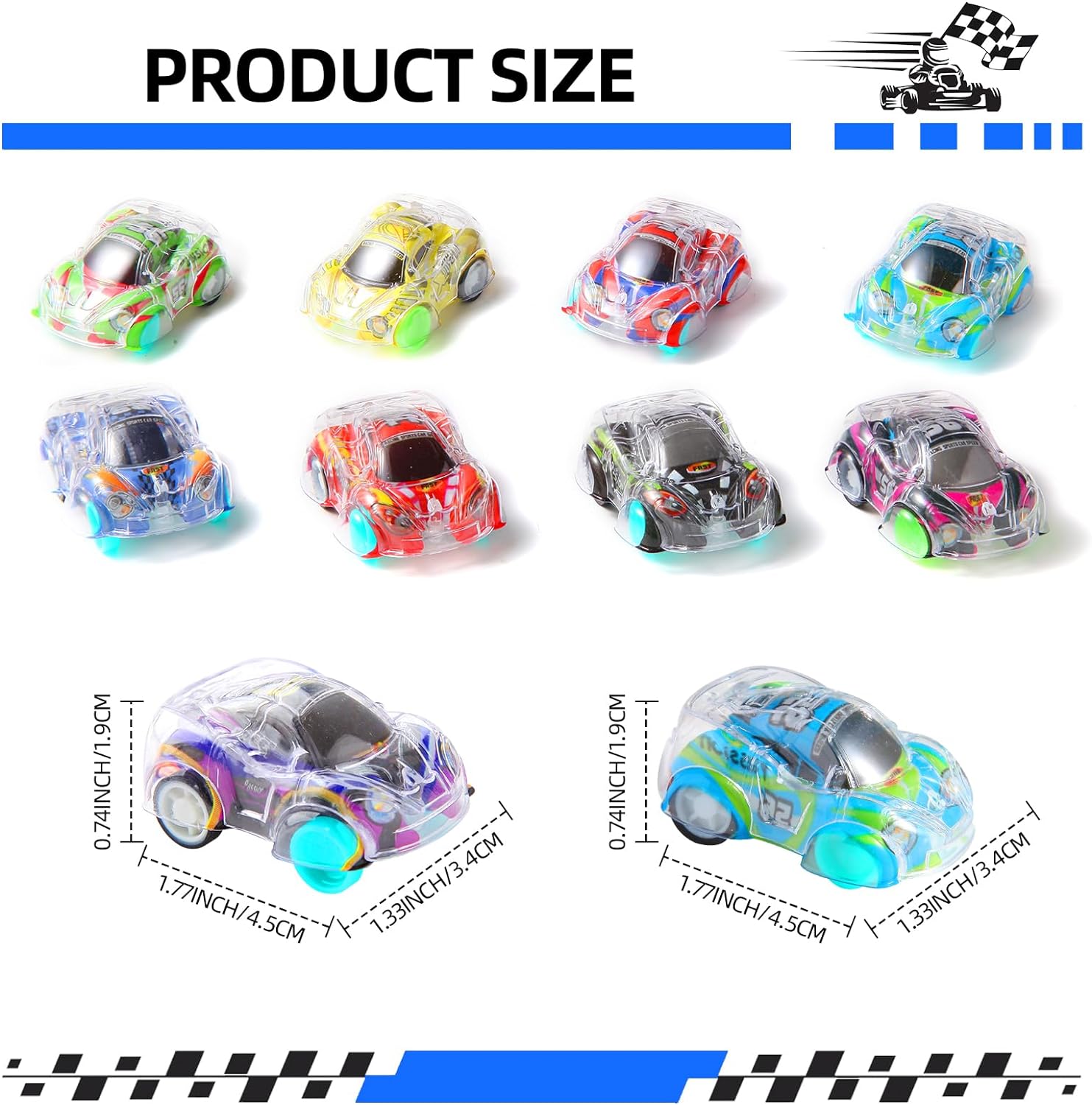 12/100Pcs Mini Pull Back Cars  - đánh giá và giá Lighting Mcqueen Decor