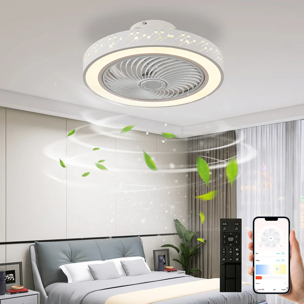 Smart App ceiling fan 46CM fan - đánh giá và giá Decor Lighting Ceiling Fans