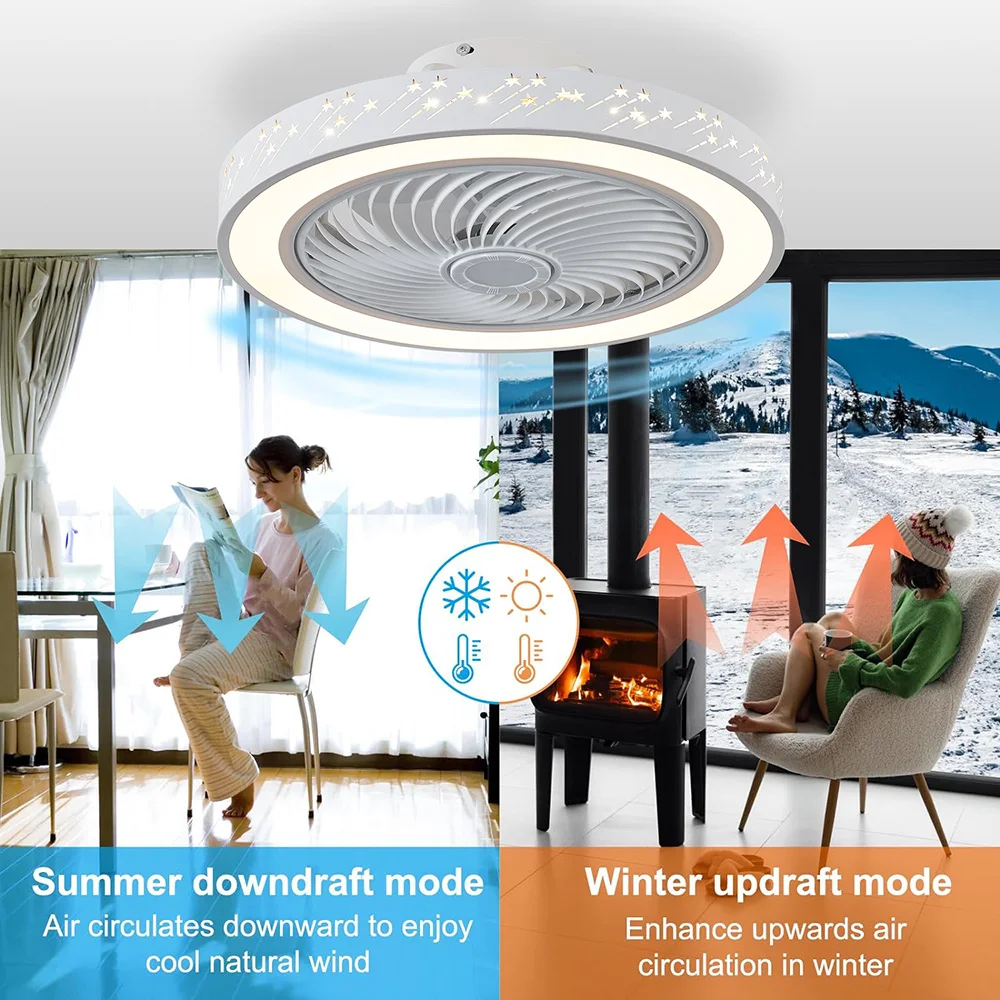Smart App ceiling fan 46CM fan - đánh giá và giá Decor Lighting Ceiling Fans