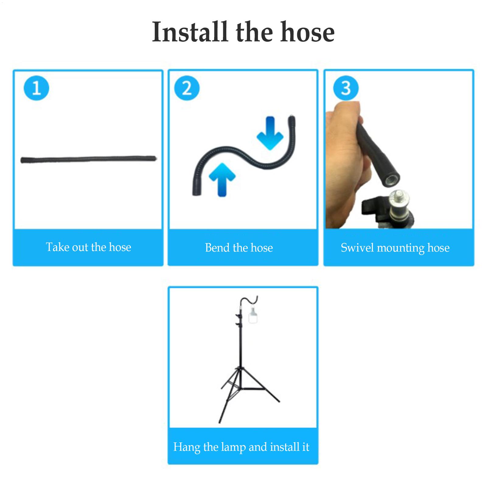 2m Camping light Stand Folding - đánh giá và giá Floor Lamp Tripod