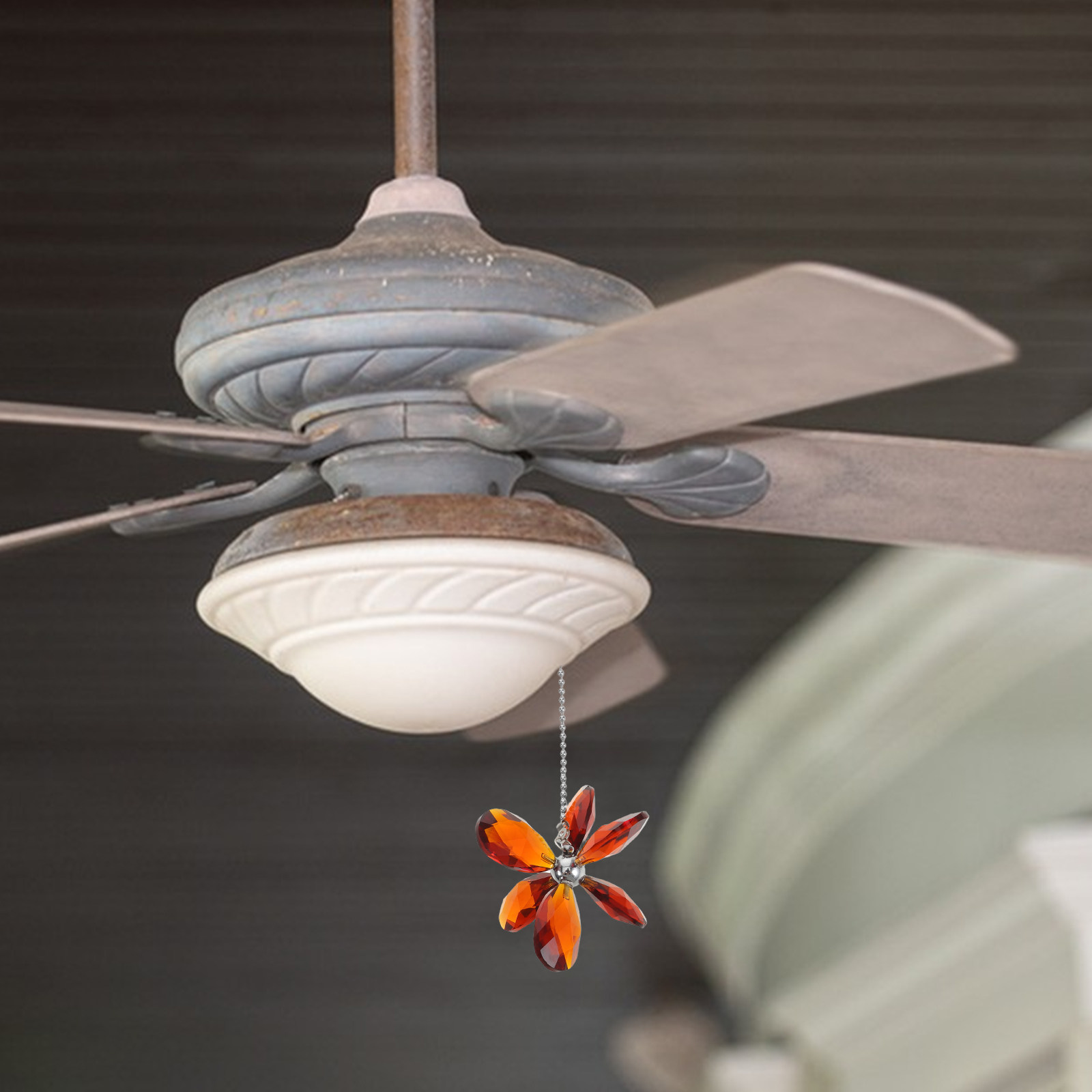 Crystal Flower Ceiling Fan Pul - đánh giá và giá Decor Lighting Ceiling Fans