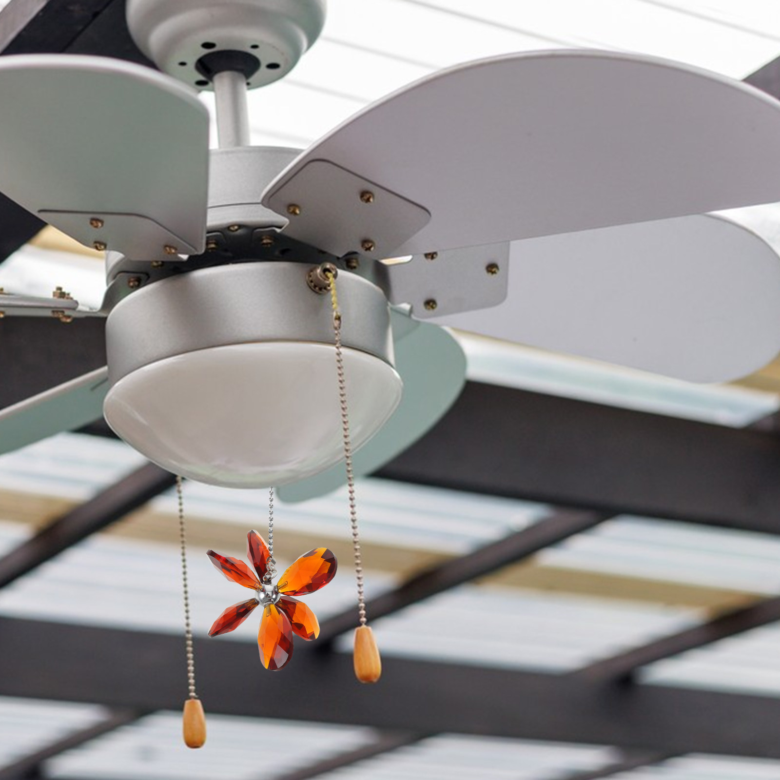 Crystal Flower Ceiling Fan Pul - đánh giá và giá Decor Lighting Ceiling Fans