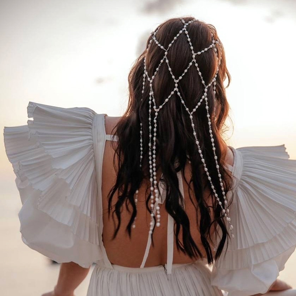 Boho Imitation Pearl Hair Chai - đánh giá và giá Elegant Decor & Lighting Llc