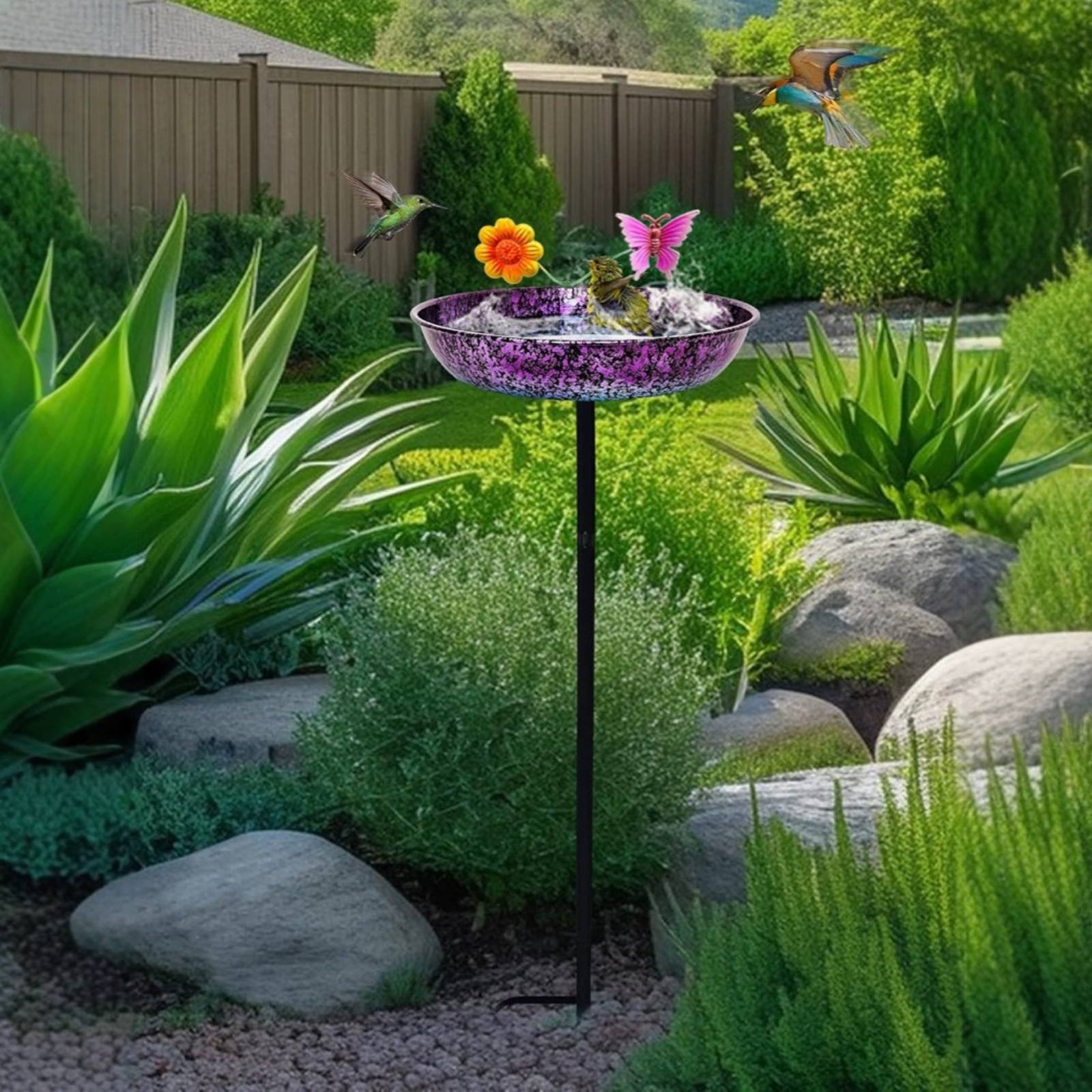 Metal Bird Bath Long-Lasting R - đánh giá và giá Elegant Decor & Lighting Llc