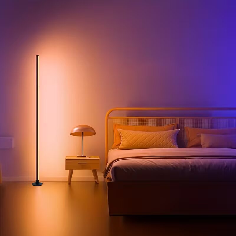 RGBIC LED Corner Floor Lamp, A - đánh giá và giá Floor Lamp Tripod