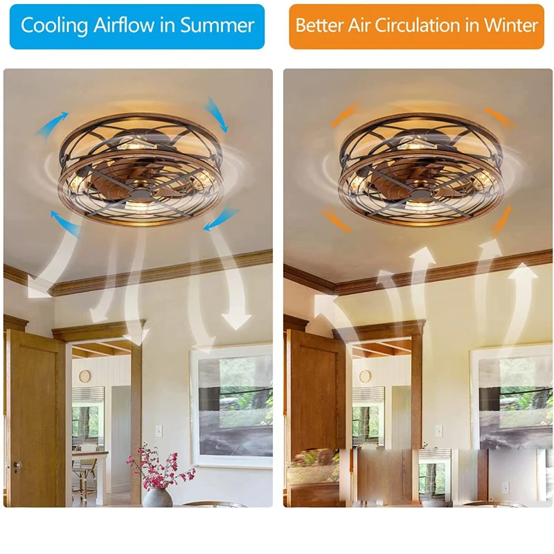 Retro living room ceiling fan  - đánh giá và giá Decor Lighting Ceiling Fans